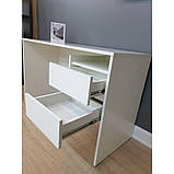 Стіл письмовий з двома шухлядами без ручок 1200x500x750 мм, фото 7