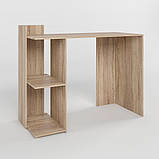 Cтіл комп'ютерний з 2 полицями М-ЗОН Джеко 1200/12 Сонома (MZN-031020), фото 2