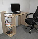 Cтіл комп'ютерний з 2 полицями М-ЗОН Джеко 1200/12 Антрацит (MZN-031021), фото 5