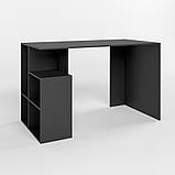 Cтіл письмовий з полицями М-ЗОН Джеко 1200/3 Антрацит (MZN-031024), фото 2