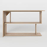 Стіл комп'ютерний поворотний з полицями М-ЗОН Джеко 1200 Сонома (MZN-031032), фото 3