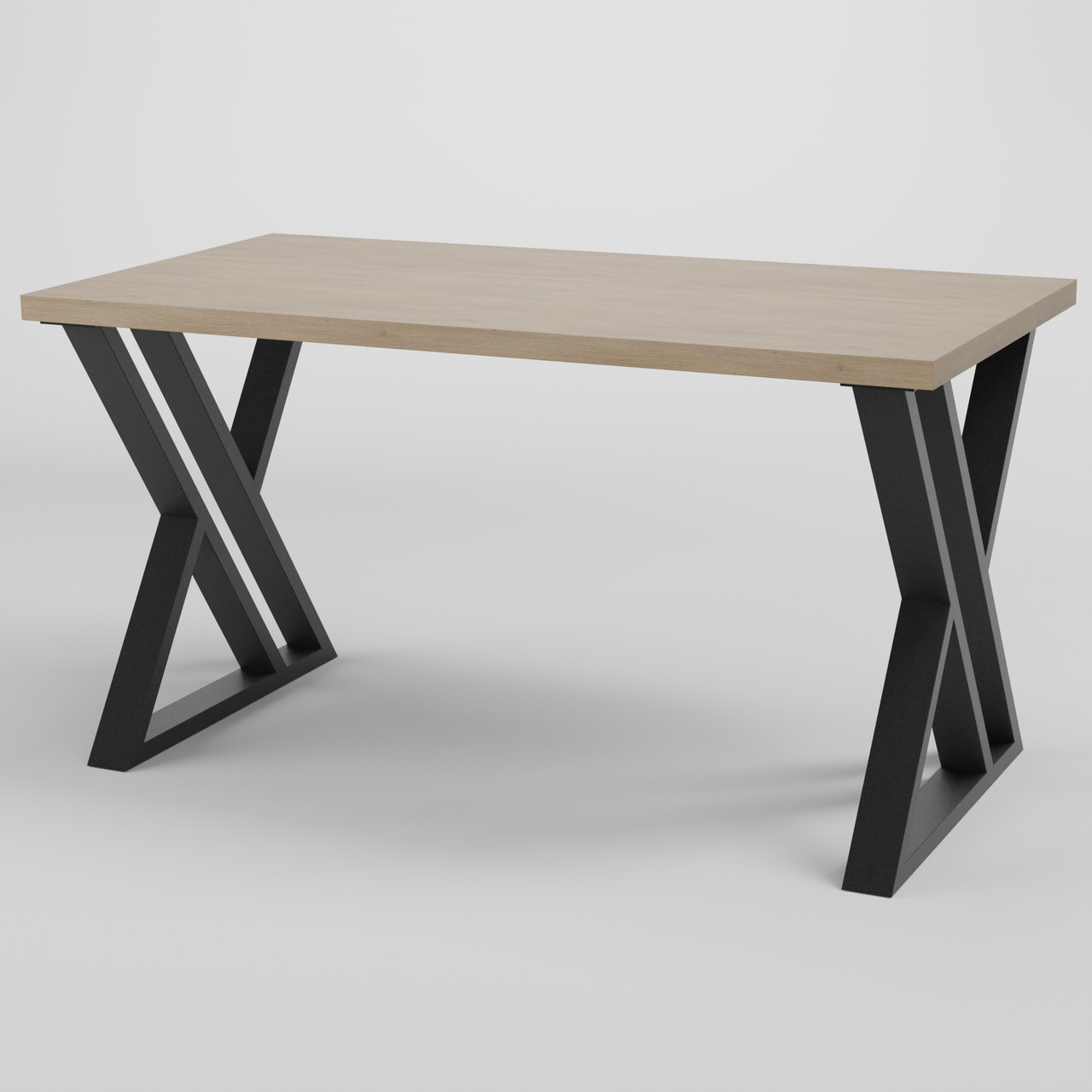 Стіл обідній лофт Неман ГЕРКУЛЕС 1180x600 Дуб кремона торро/Чорний, фото 1