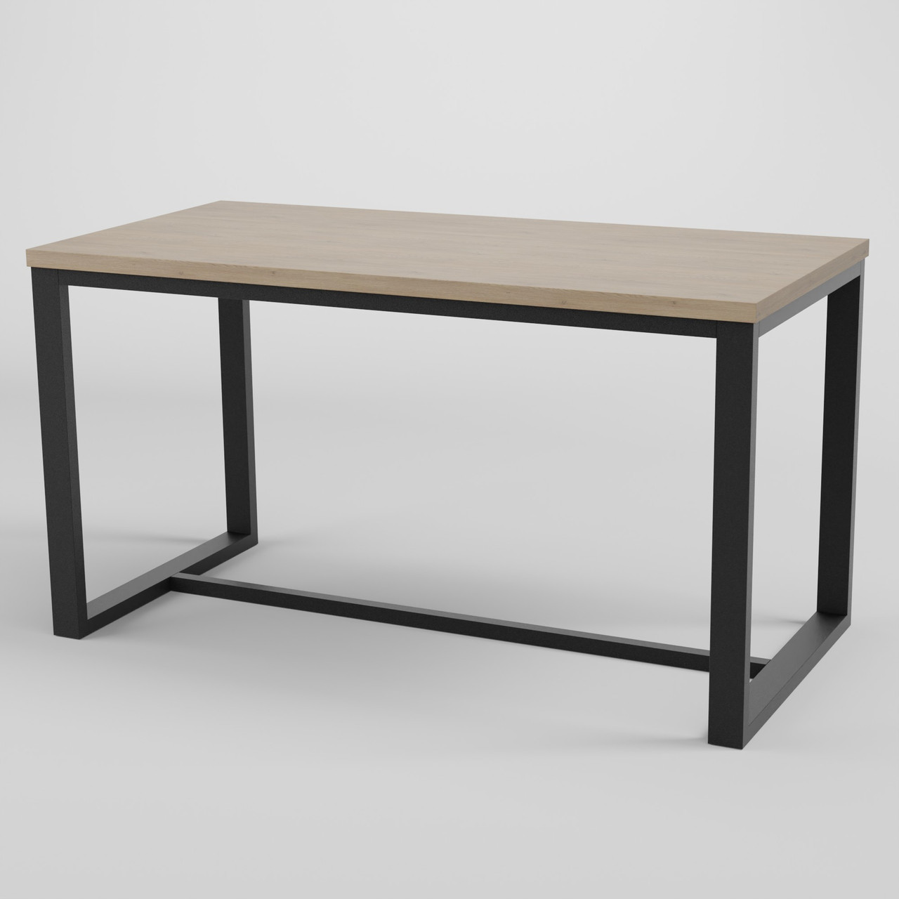 Стіл обідній лофт Неман ЛОРД 1180x600 Дуб кремона торро/Чорний, фото 1