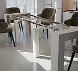 Обідній розсувний стіл Неман ПІТОН Люкс Шовковий камінь, фото 6