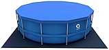 Круглий каркасний басейн Avenli (305 x 76 см) для дорослих і дітей, комплектація 19в1, Синій, фото 8