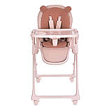 Стільчик для годування  ME 1037 CRYSTAL Bear Pink, фото 6