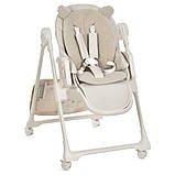 Стільчик для годування  ME 1037 CRYSTAL Bear Beige, фото 4