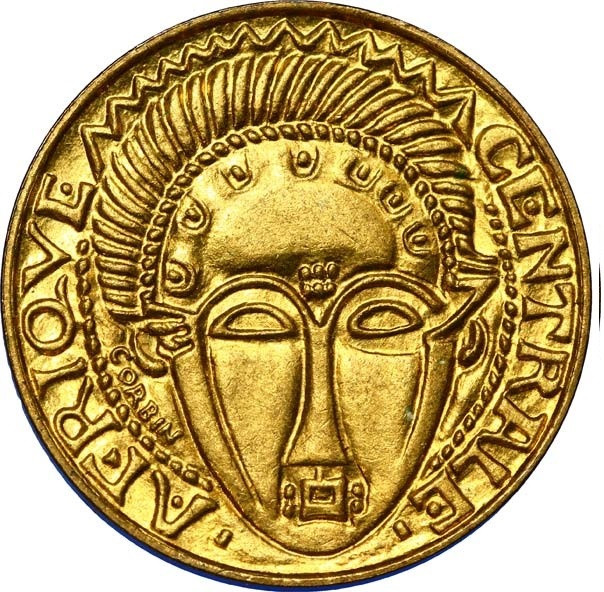 Сувенір монета 40 пива (40 FCFA) 1958 (пробна).  Французька Екваторіальна Африка (AFRIQUE CENTRALE), фото 1