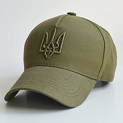 Бейсболка кепка з гербом хакі тактична 55-56