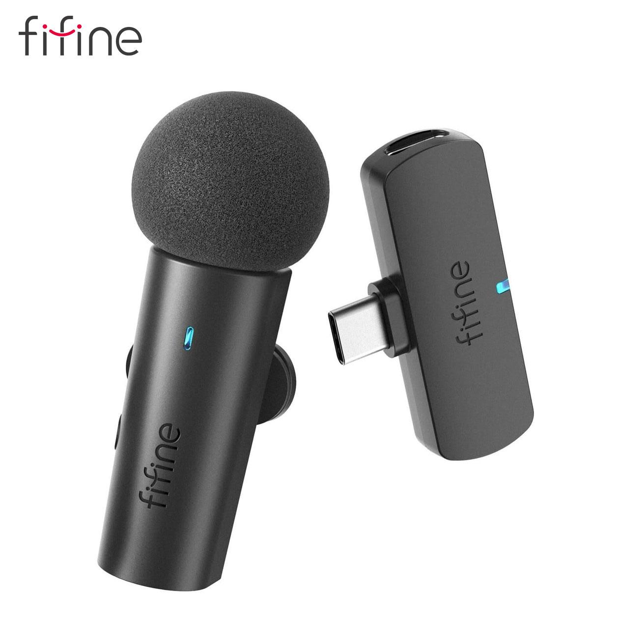 Петличний мікрофон Fifine M6, бездротовий | Type-C | Android, фото 1