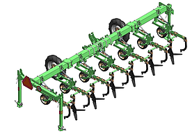 Культиватор міжрядний FIELLDAY 4.2 м одна стійка в ряд