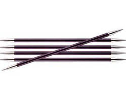 Спиці шкарпеткові ZING KnitPro алюмінієві 15 см №6 мм