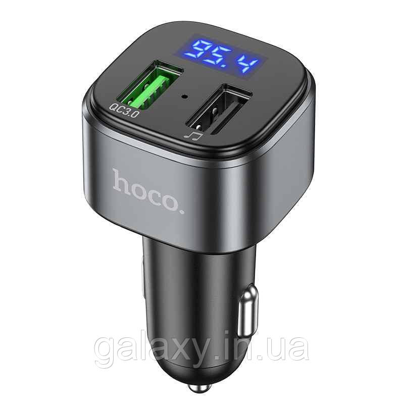 FM-трансмітер Hoco 2 USB QC Bluetooth-модулятор E67, фото 1