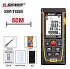 Лазерна рулетка SNDWAY SW-TG50 50 метрів + Чохол і Батарейки В КОМПЛЕКТІ, фото 3