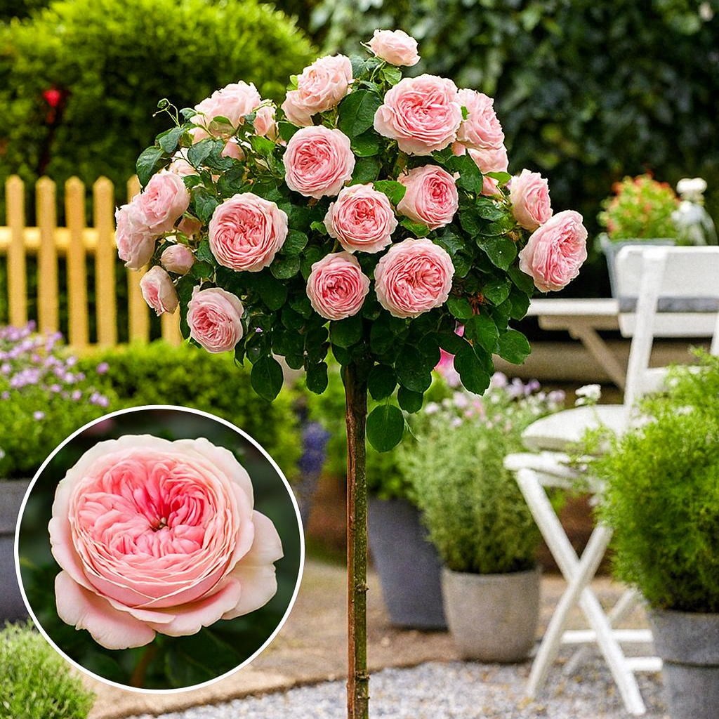 Троянда на штамбі "Хеппі Піано"