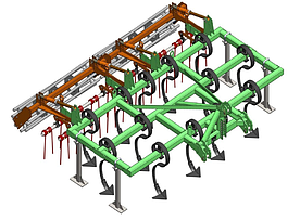 Культиватор суцільного обробітку ґрунту FIELLDAY 3м навісний одна секція