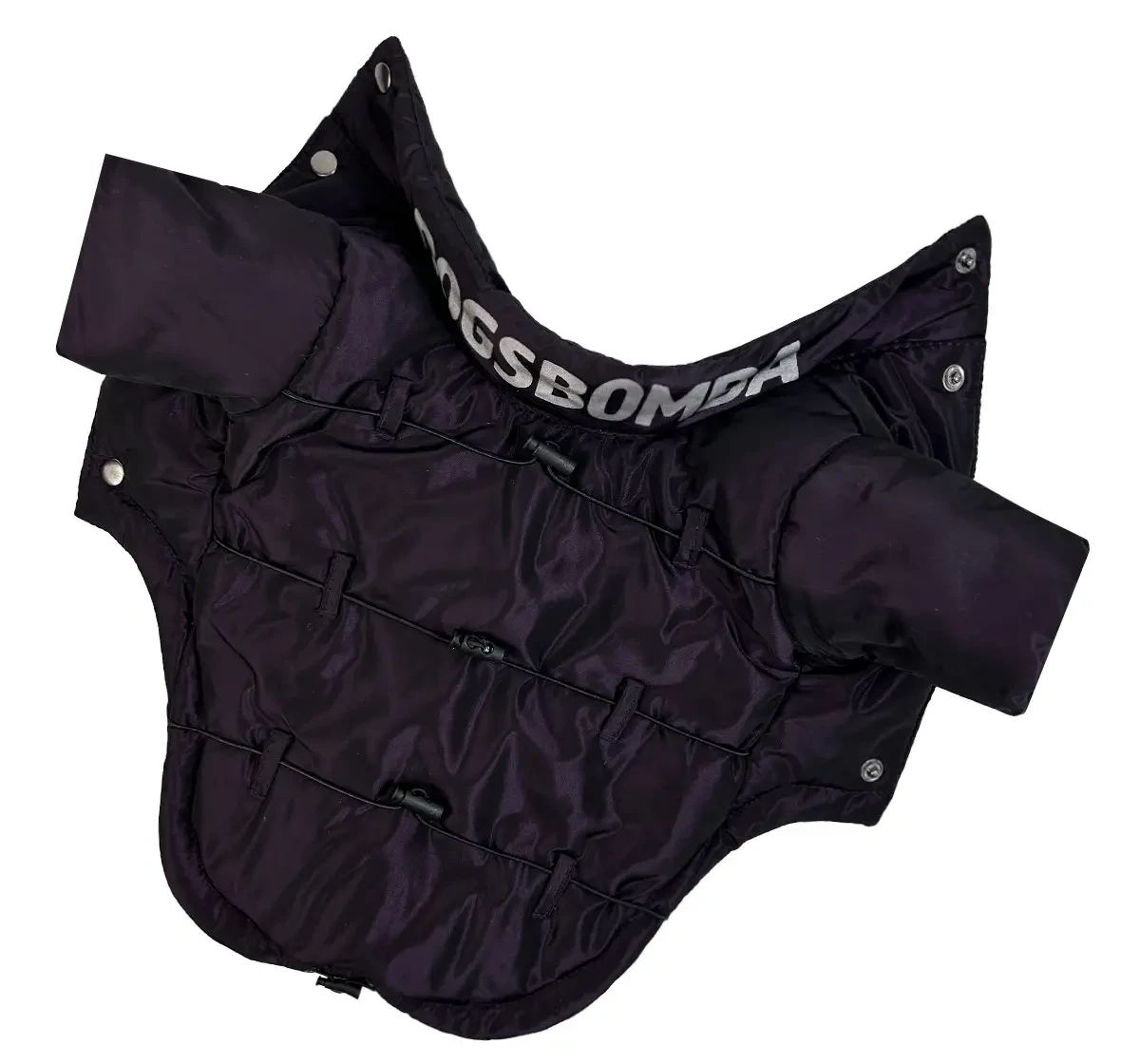 Куртка 38 см (об'єм до 62см) з фіксаторами фіолетова розмір 7 для собак M, фото 1