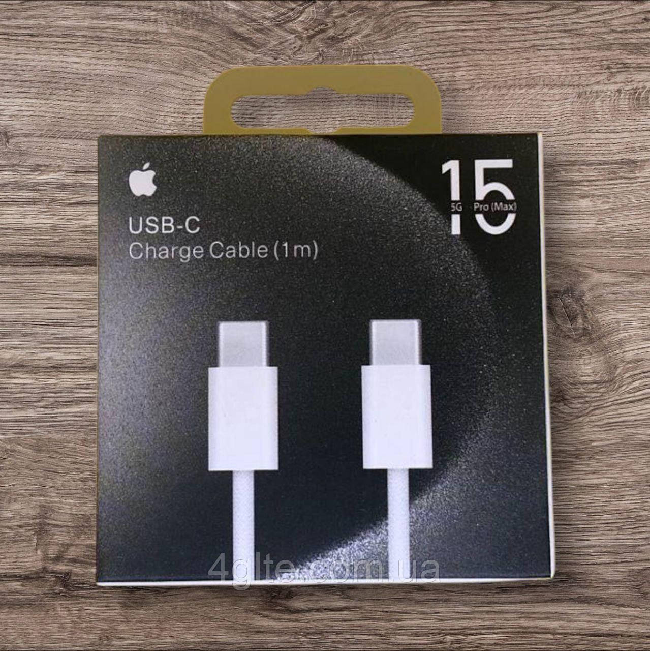 Кабель Apple USB-C – USB-C 1м 35W MM093ZM/A, A2795 |Black/White|, фото 1