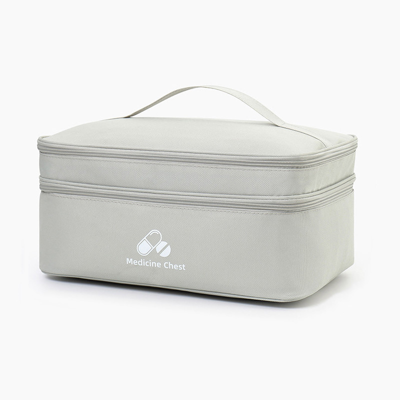 Аптечка, сумка-органайзер для медикаментів 35x24x17см Велика Сірий ( код: IBC007LS )