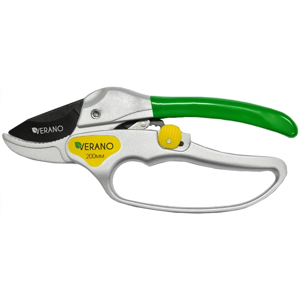Секатор титановий 200мм, зріз прямий VERANO | 71-813, фото 1