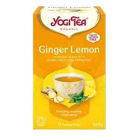 Yogi Tea Ginger Lemon трав'яний чай "Імбир та Лимон" у пакетиках 17 шт