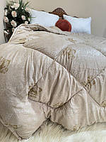 Тепла двоспальна ковдра на овчині "Purewool" 175*210/Одеяло стьобане двоспальне