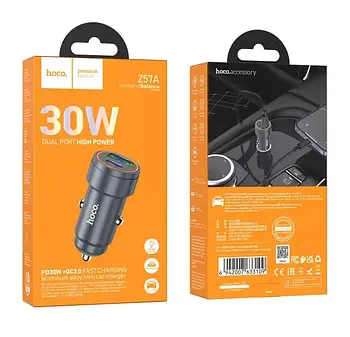 Зарядное Авто Hoco Z57A 30W 1A1C PD+QC3.0