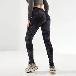 Велюрові теплі лосини з текстурою в рубчик ТМ "ОК" (L) Розміри: 48-50 (33061-2)