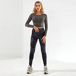 Жіночі теплі лосини Батал (велюр з текстурою в рубчик) ТМ "ОК" (3XL) Розміри: 54- 56 (33061-5)