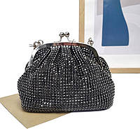 Клатч чорний поліестер Арт.AM-0274 black Alex Mia (54)