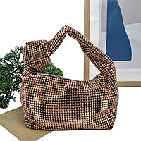 Святковий клатч поліестер пудровий Арт.AM-0262 champagne Alex Mia (54)