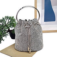 Вечірня сумочка клатч поліестер сріблястий Арт.AM-0277 silver Alex Mia (54)