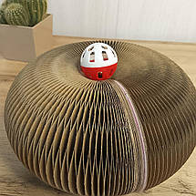 Ігровий тунель-дряпка з м'ячиком і дзвіночком іграшка для кішок автоматична лабіринт Seuno Magic Org, фото 5