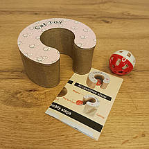 Ігровий тунель-дряпка з м'ячиком і дзвіночком іграшка для кішок автоматична лабіринт Seuno Magic Org, фото 4