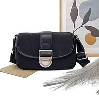 Сумка крос-боди экокожа черный Арт.CM7664 black DavidJones Франція