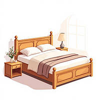 Ліжка з дерева власного виробництва