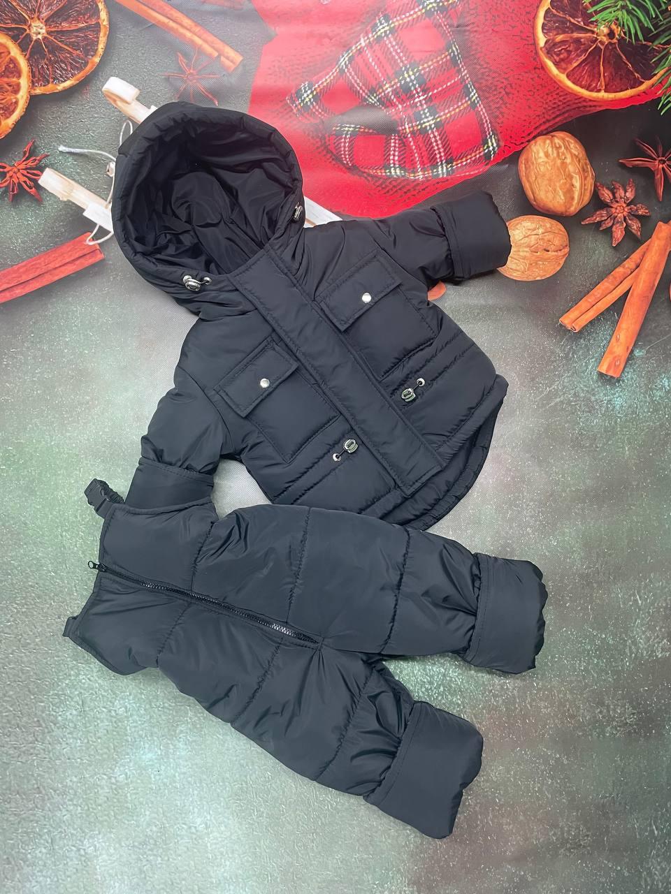 Зимовий дитячий теплий костюм від 1 року розміри 80-86 86-92 92-98 98-104 курточка та штанці