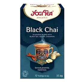 Yogi Tea Black Chai чорний чай з імбирем та корицею у пакетиках 17 шт