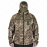 Легка тактична вітро-водозахисна вітровка в камуфляжі ММ-14, фото 3
