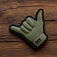 Патч / шеврон Shaka Олива, фото 2