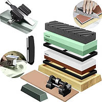 Професійний набір для заточування ножів 9 елементів - Ruhhy 23763 Водні камені