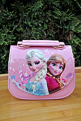 Дитяча сумочка "Холодне серце" на 1 відділення з ручкою та ремінцем на магнітному замку