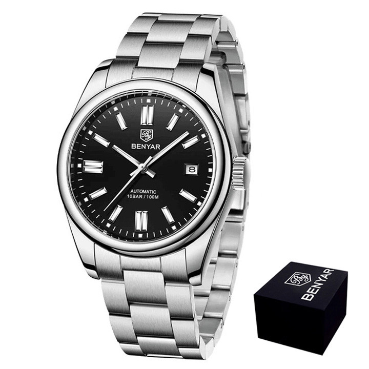 Чоловічий годинник Benyar BY-5185 Black, фото 1