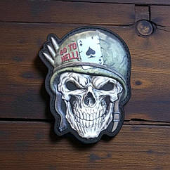 Патч / шеврон “Skull.Go to hell” («Череп. Іди до пекла»)