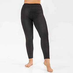 Велюрові теплі лосини Рубчик ТМ "ОК" (S) Розміри: 46-48 (33063-2)