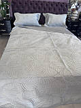 Велюрове стьобане покривало з наволочками 200х230, фото 2