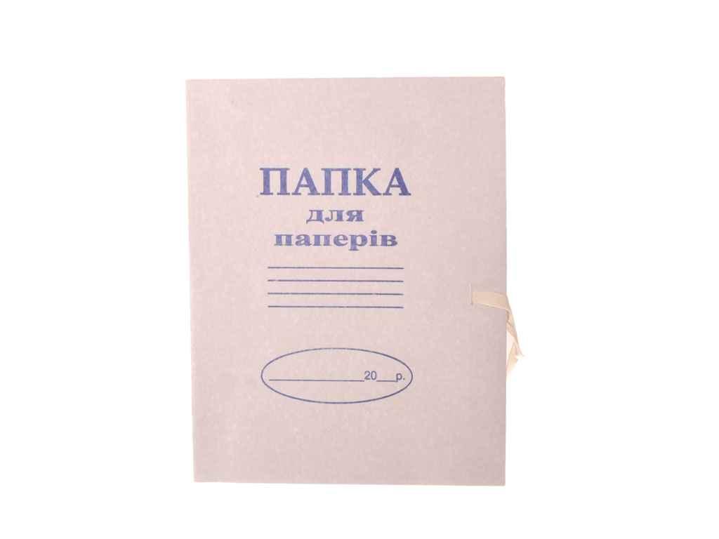 Папка для тата картонна на зав'язках А4 формат ТМ ТЕТРАДА, фото 1