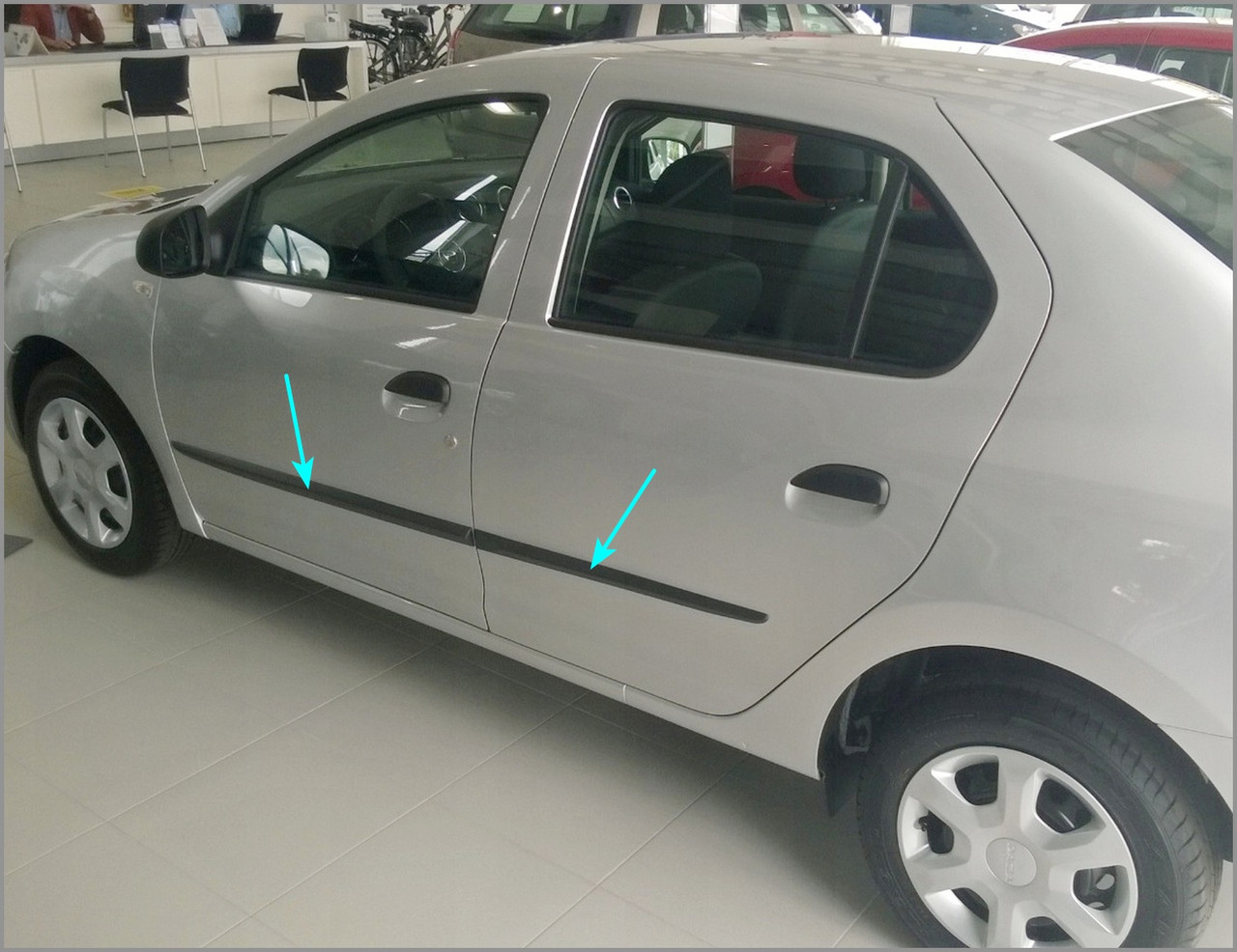 Молдинги на двері для Renault Dacia Logan II / Logan MCV II 2012-2020, фото 1