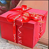 Подарункова коробка сюрприз для подарунків розкладачка набір 4 шт (без наповнення)  4 кольори, фото 5