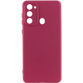 Чохол Silicone Cover Lakshmi Full Camera для Tecno Spark Go 2022 (KG5m) Marsala